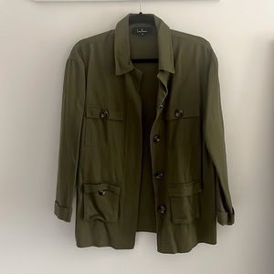 Lulu Dark Green Shirt Jacket